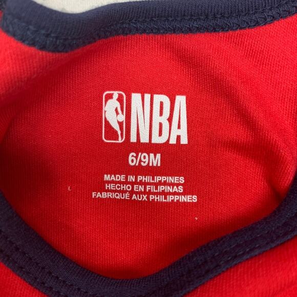 New NBA Washington Wizards Baby Girl Size 6/9 Mos One Piece Trio Set - Picture 2 of 2